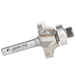 1-1/8" x 1/4" Radius Corner Rounding/Beading Router Bit, 4-Flute, 1/4" Shank - Alt Image 1