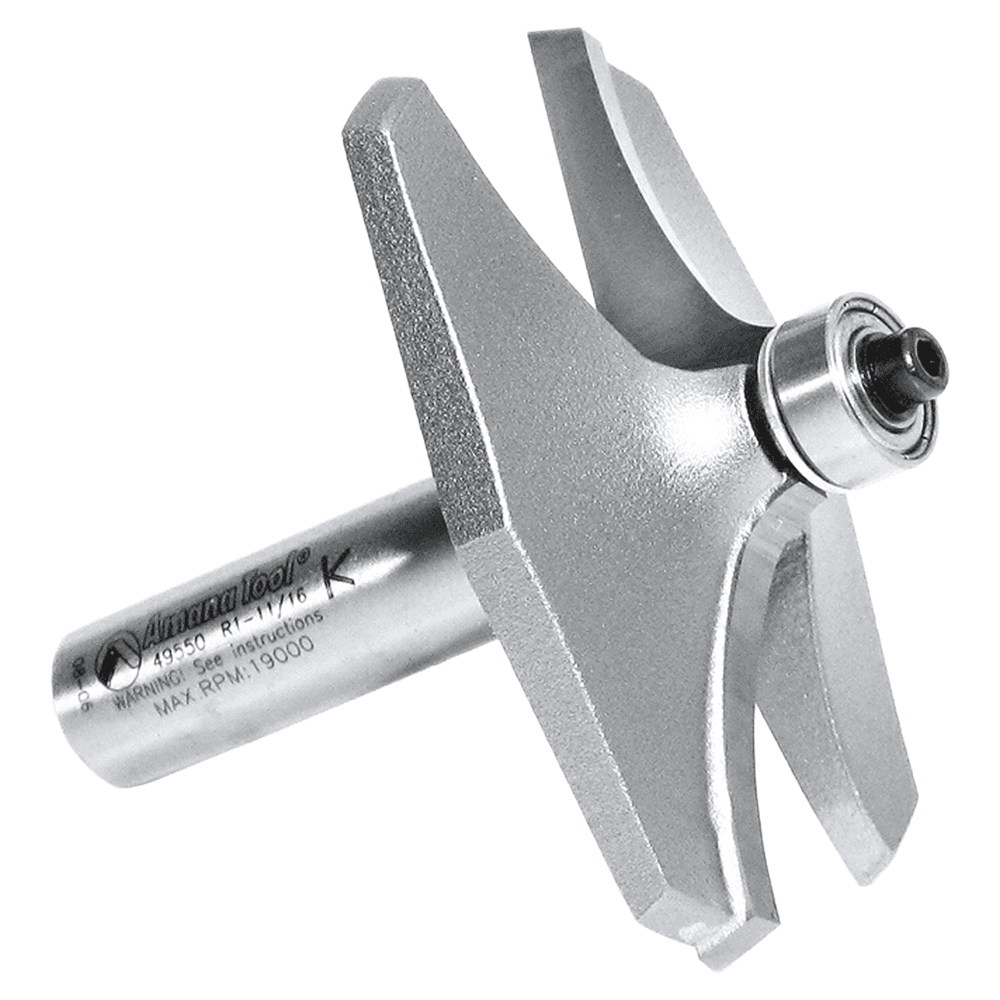 2-23/32" Dia x 5/8" Carbide Tipped Table Edging Bit, 1-11/16" Radius, 1/2" Shank Alt 3 - Image