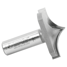 1-3/4" x 23/32" Radius Plunge Ovolo Router Bit with Center Point, 2-Flute, 1/2" Shank - Alt Image 1