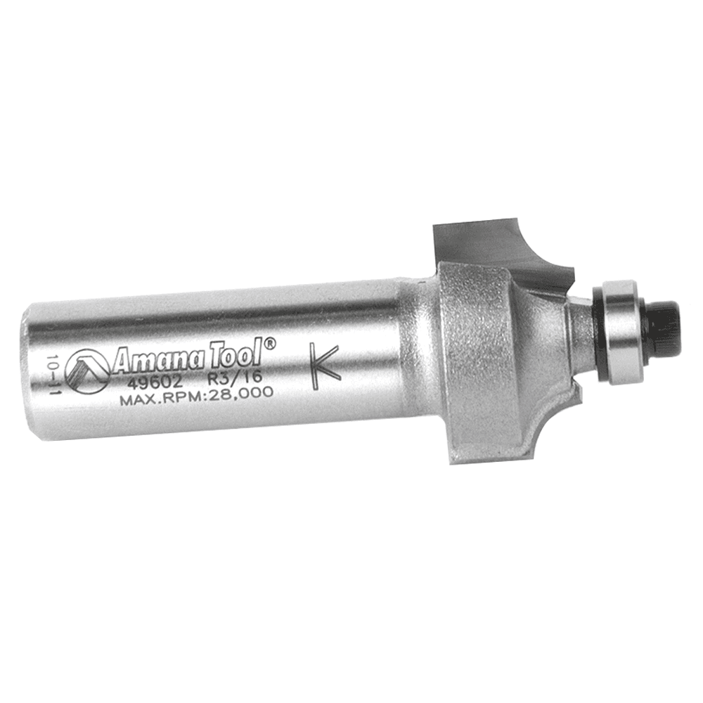 7/8" x 2-7/16" x 3/16" Radius Beading Router Bit, 2-Flute, 1/2" Shank - Alt Image 1