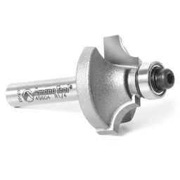1" x 1/4" Radius Beading Router Bit with Ball Bearing Glide, 2-Flute, 1/4" Shank - Alt Image 2