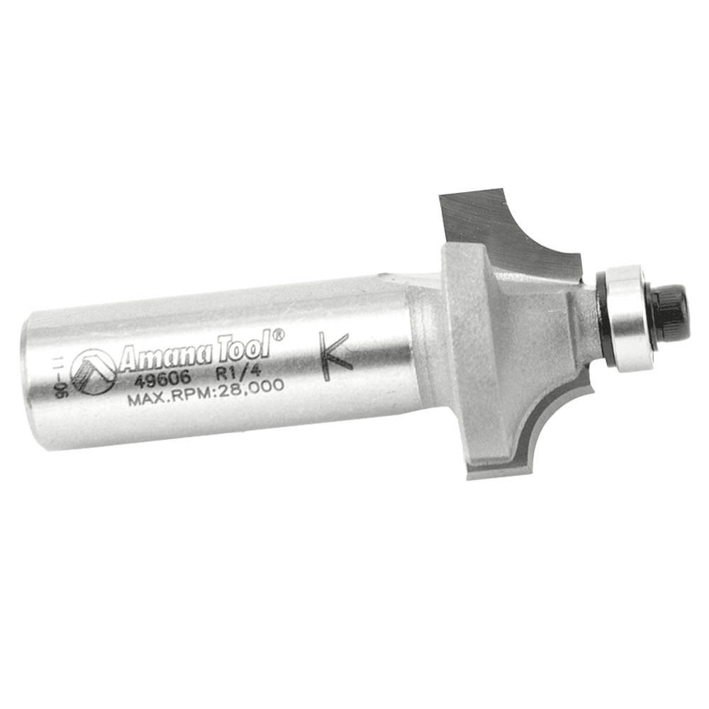 1" x 2-7/16" x 1/4" Radius Beading Router Bit, 2-Flute, 1/2" Shank - Alt Image 1