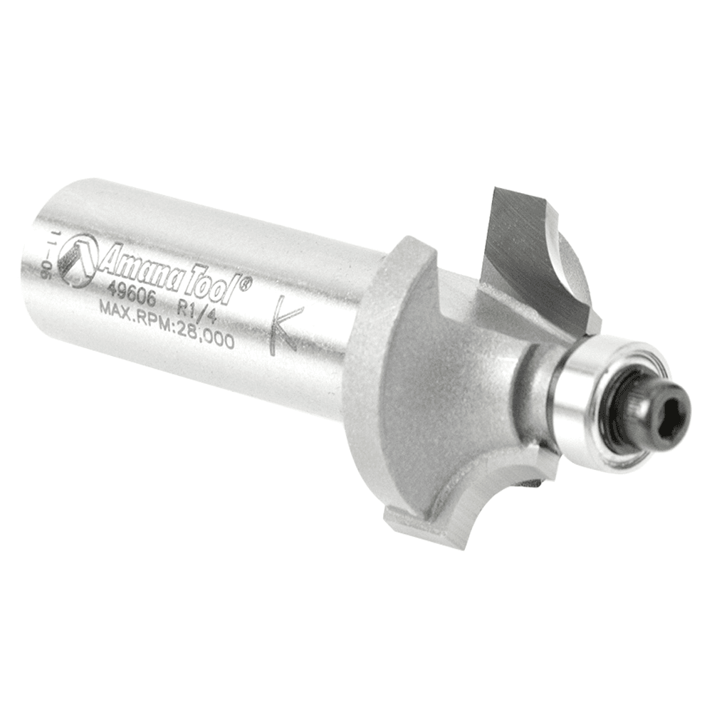 1" x 2-7/16" x 1/4" Radius Beading Router Bit, 2-Flute, 1/2" Shank - Alt Image 2