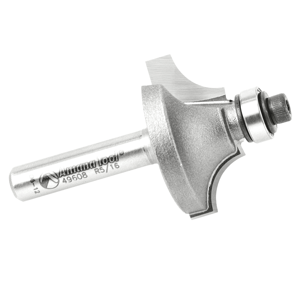 1-1/8" x 2-1/16" x 5/16" Radius Beading Router Bit, 2-Flute, 1/4" Shank - Alt Image 1