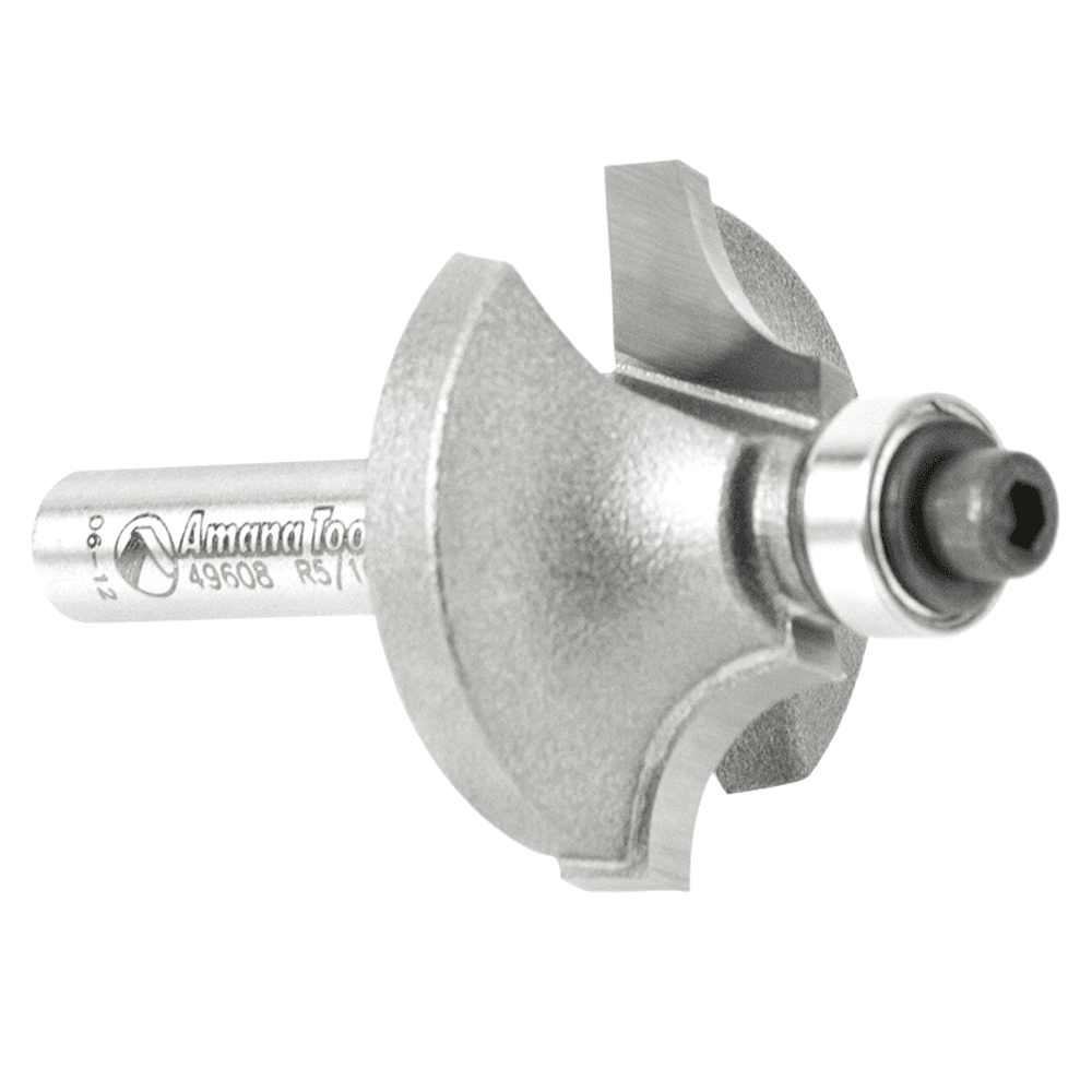 1-1/8" x 2-1/16" x 5/16" Radius Beading Router Bit, 2-Flute, 1/4" Shank - Alt Image 2