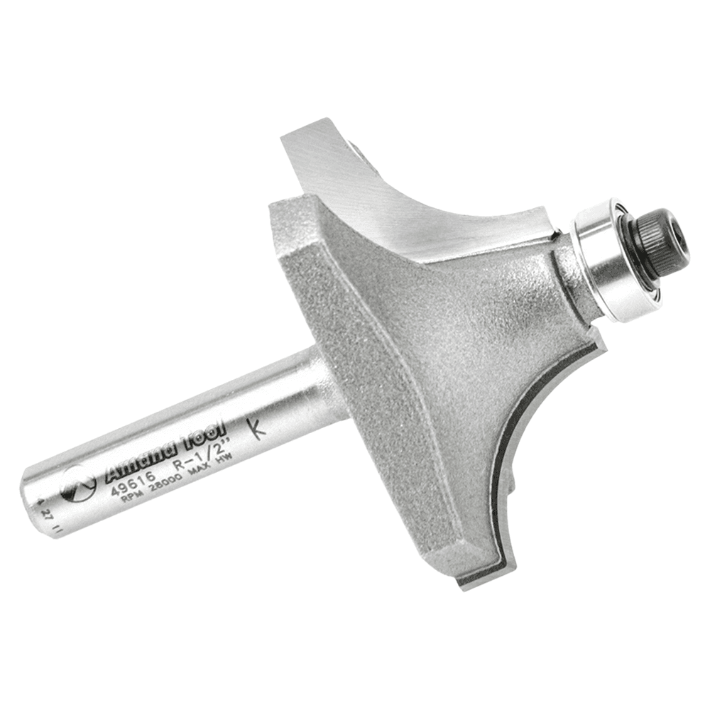 1-1/2" Dia x 3/4" Carbide Tipped Beading Bit, 1/2" Radius, 1/4" Shank Alt 2 - Image