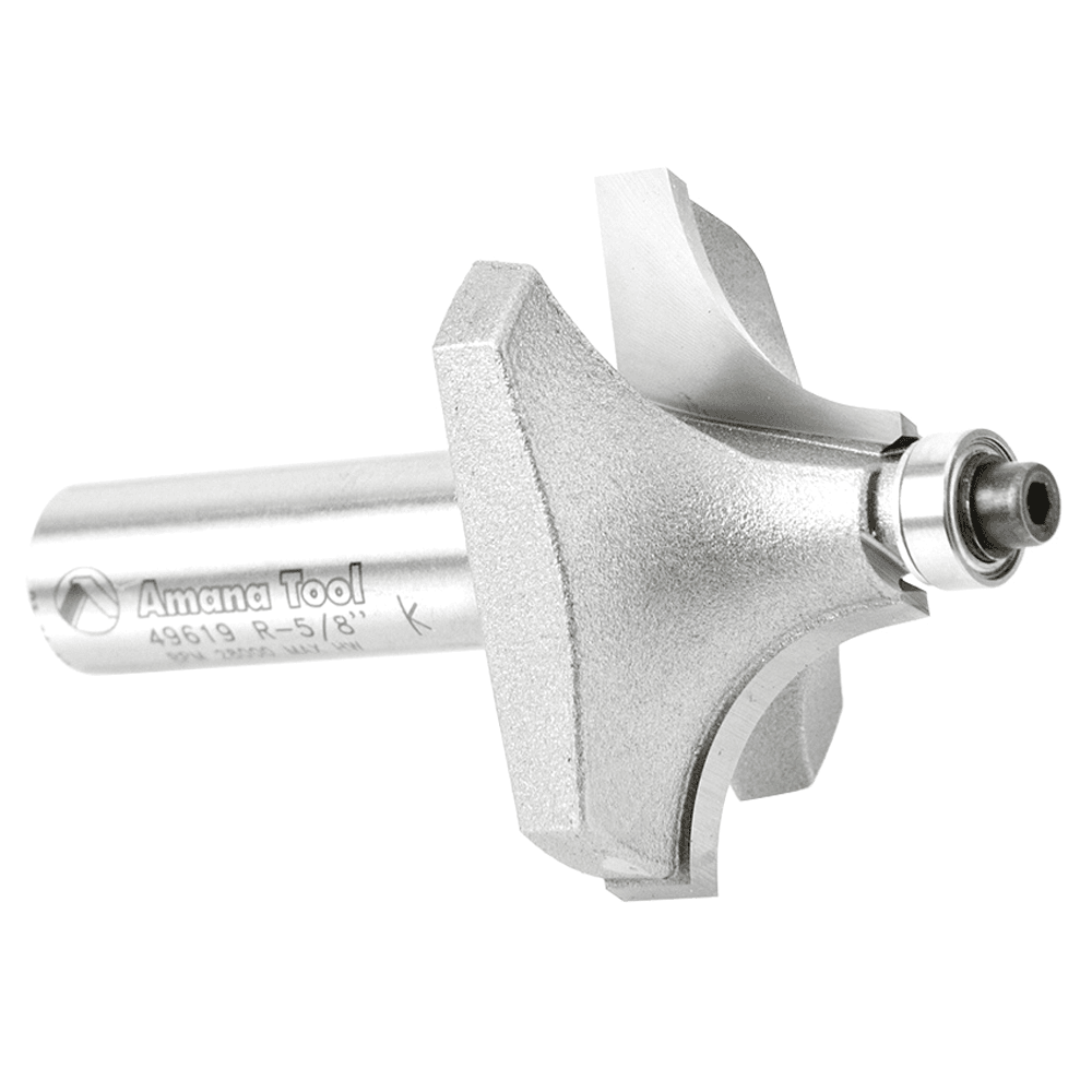 1-3/4" x 2-3/4" x 5/8" Radius Beading Router Bit, 2-Flute, 1/2" Shank - Alt Image 2