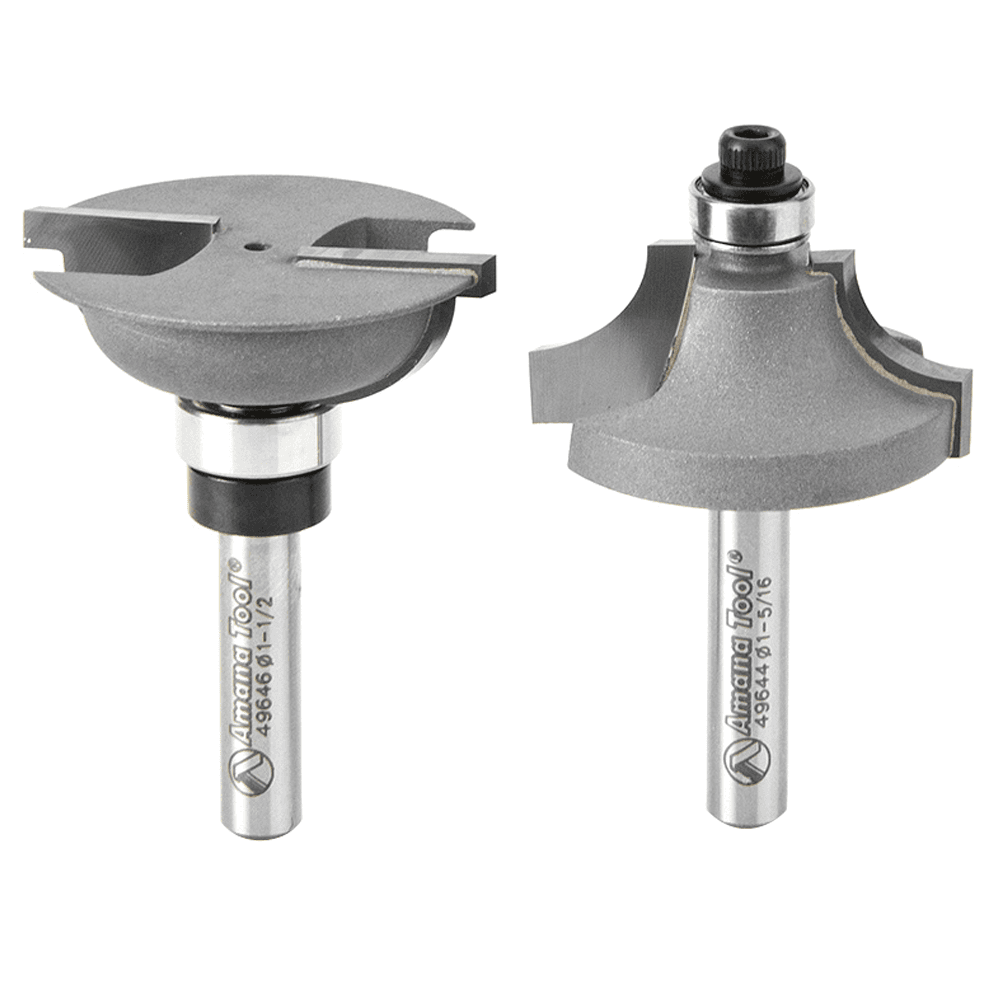 Bead Stile/Rail Router Bit Set for 49644/49646, 1/4" Shank - Main Image