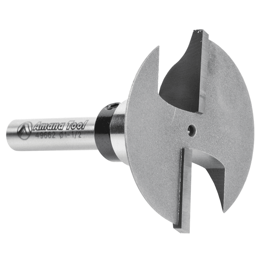 1-1/2" x 2" Ogee Stile Router Bit, 2-Flute, 1/4" Shank - Alt Image 2