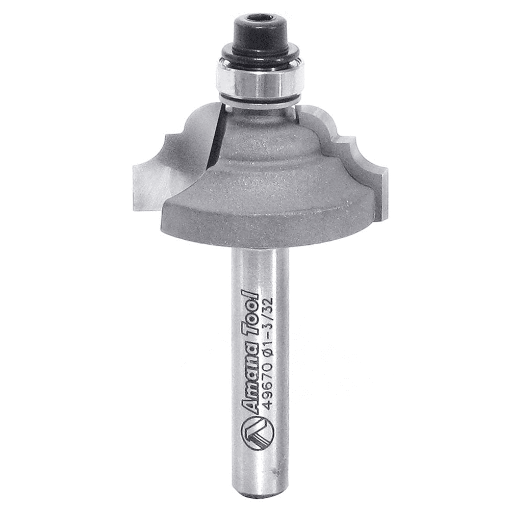 1-3/32" x 2" Classical Stile Router Bit, 2-Flute, 1/4" Shank - Main Image