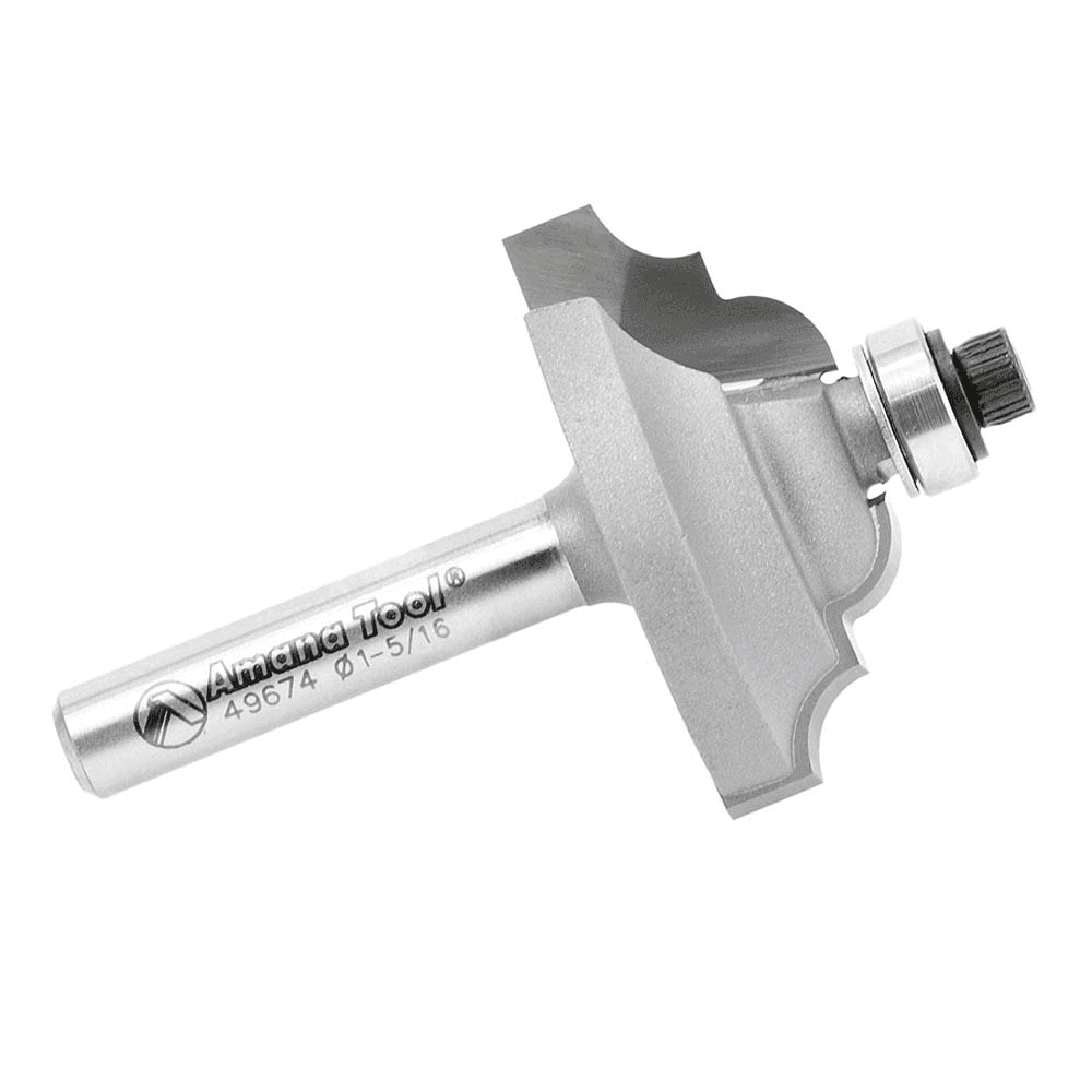 1-5/16" x 2" Classical Stile Router Bit, 2-Flute, 1/4" Shank - Alt Image 1