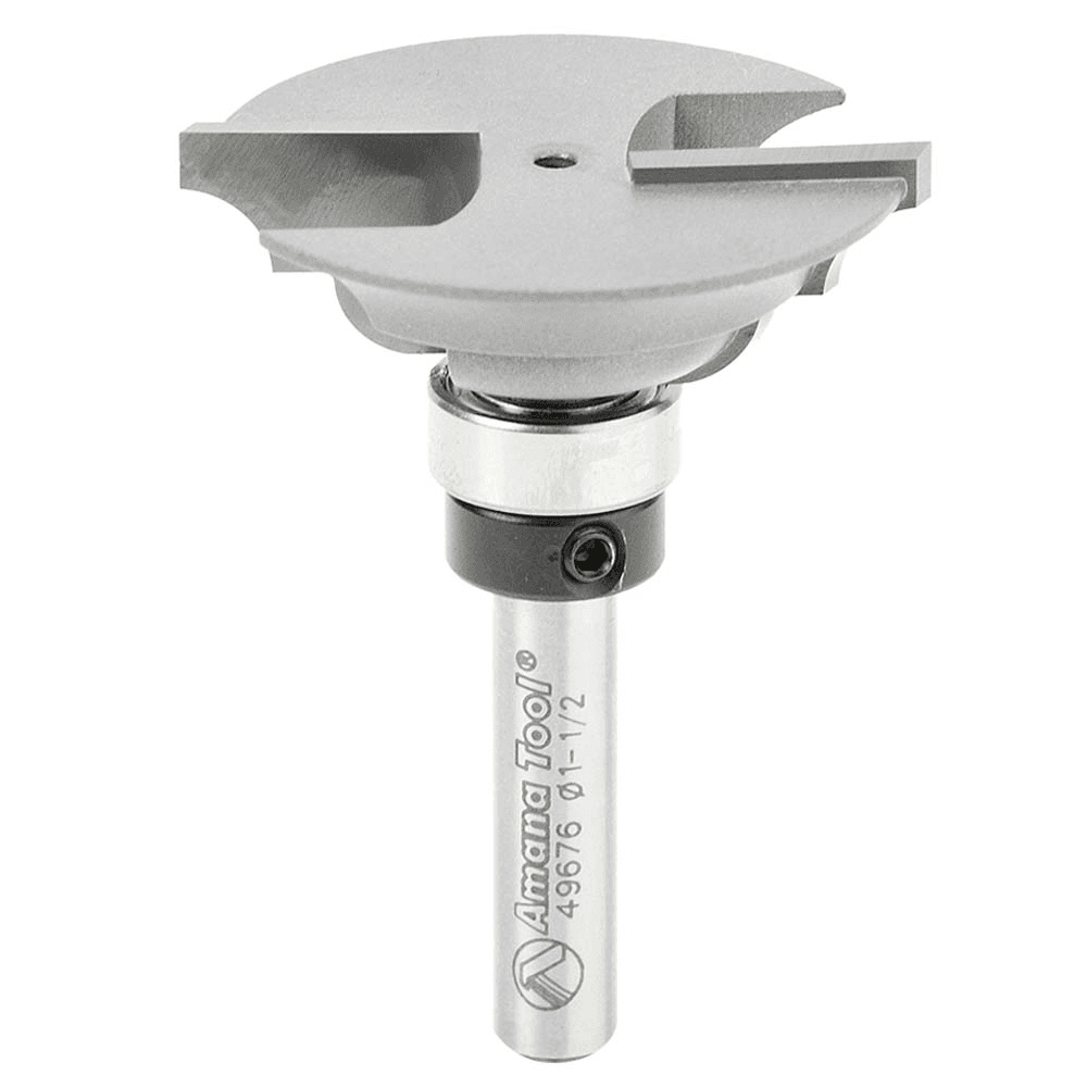 1-7/16" x 2" Classical Rail Router Bit, 2-Flute, 1/4" Shank - Main Image