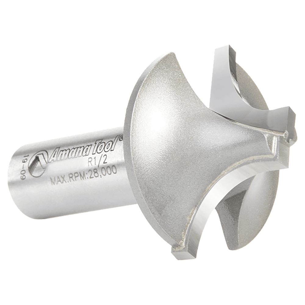 1-3/8" Dia x 3/4" Carbide Tipped Plunging Round Over 1/2" Radius, 1/2" Shank Alt 3 - Image