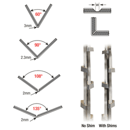 8" Dia x 2 x 20 Teeth Carbide Tipped Adjustable ACM Scoring Set, 5/8 Bore Saw Blade Alt 1 - Image