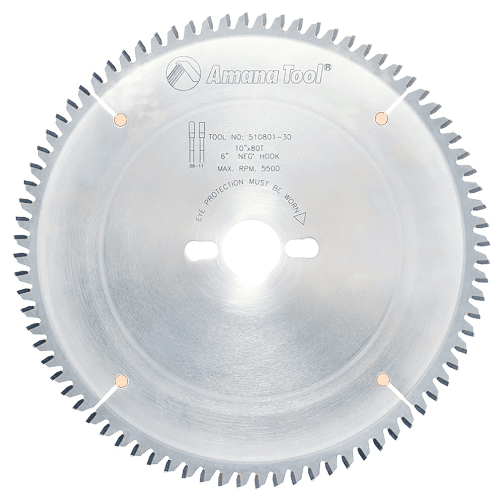 10" x 80 Teeth Aluminum/Non-Ferrous Metals Saw Blade, 30mm Bore - Main Image
