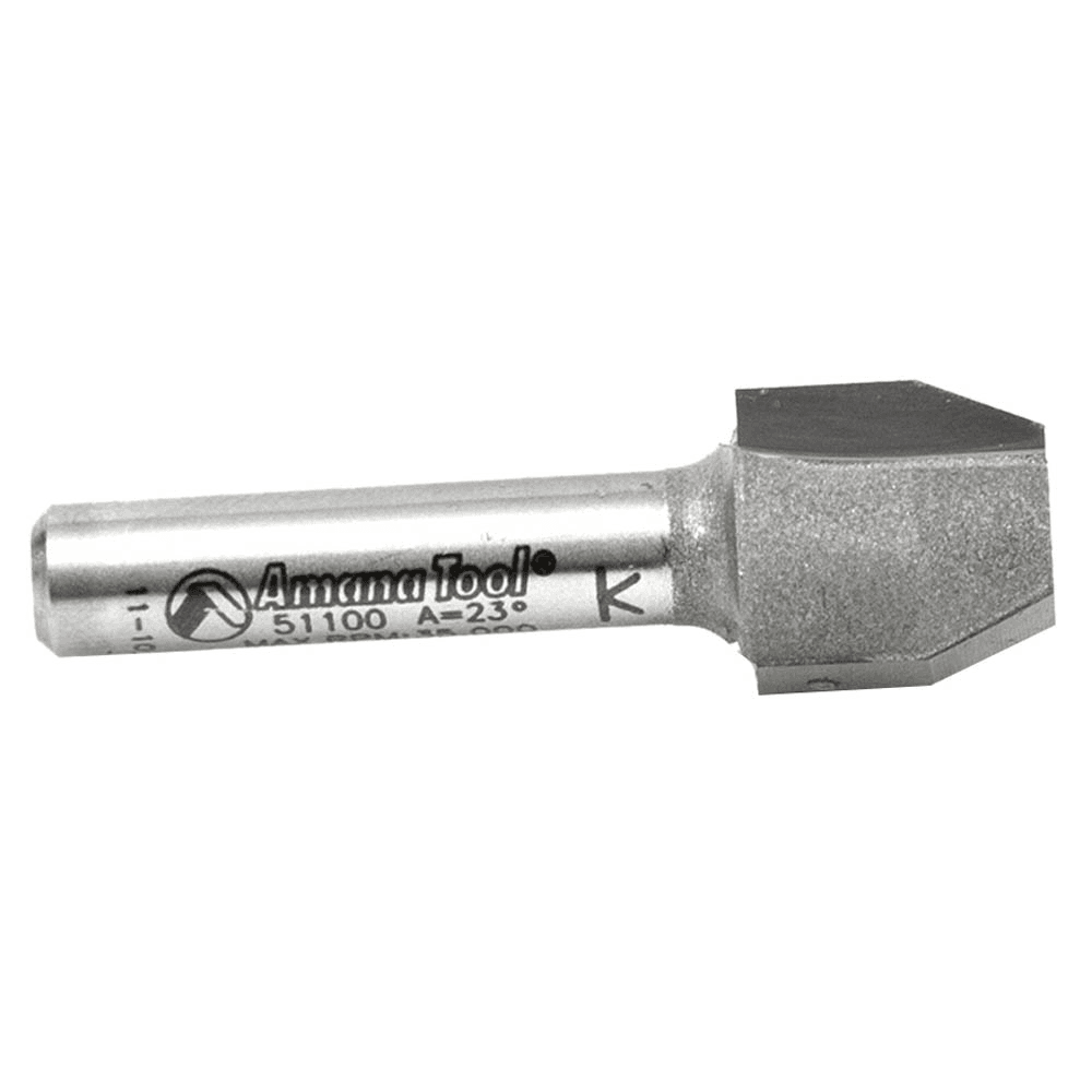 1/2" x 1-3/4" Combination Bevel/Flush Laminate Trim Bit, 2-Flute, 1/4" Shank - Alt Image 1