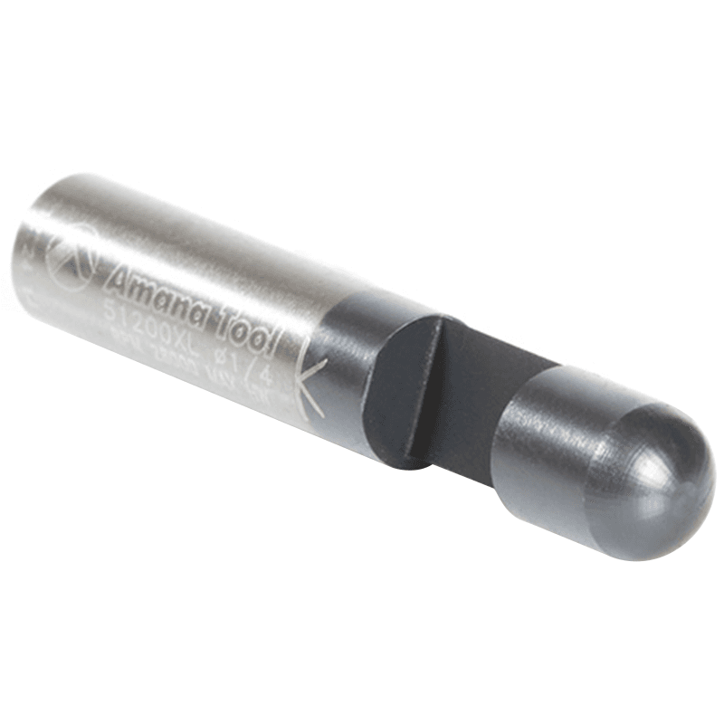 1/4" x 1-1/2" High Performance AlTiN Coated Panel Pilot Flush Trim Bit, 1-Flute, 1/4" Shank - Alt Image 2