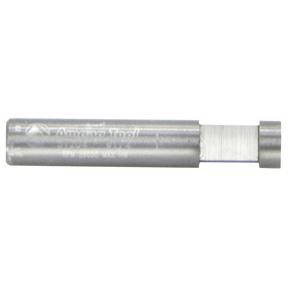 1/4" x 1-1/2" Short/Flat Pilot Bit for Dado Clean Out and Cleaning Flush Trim, 1-Flute, 1/4" Shank - Alt Image 1