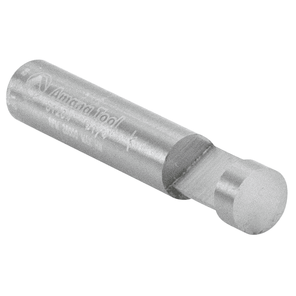 1/4" x 1-1/2" Short/Flat Pilot Bit for Dado Clean Out and Cleaning Flush Trim, 1-Flute, 1/4" Shank - Alt Image 2