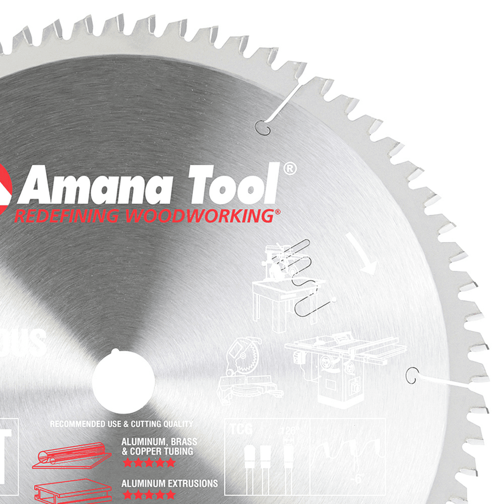 12" x 72 Teeth Aluminum/Non-Ferrous Metals Saw Blade - Alt Image 1