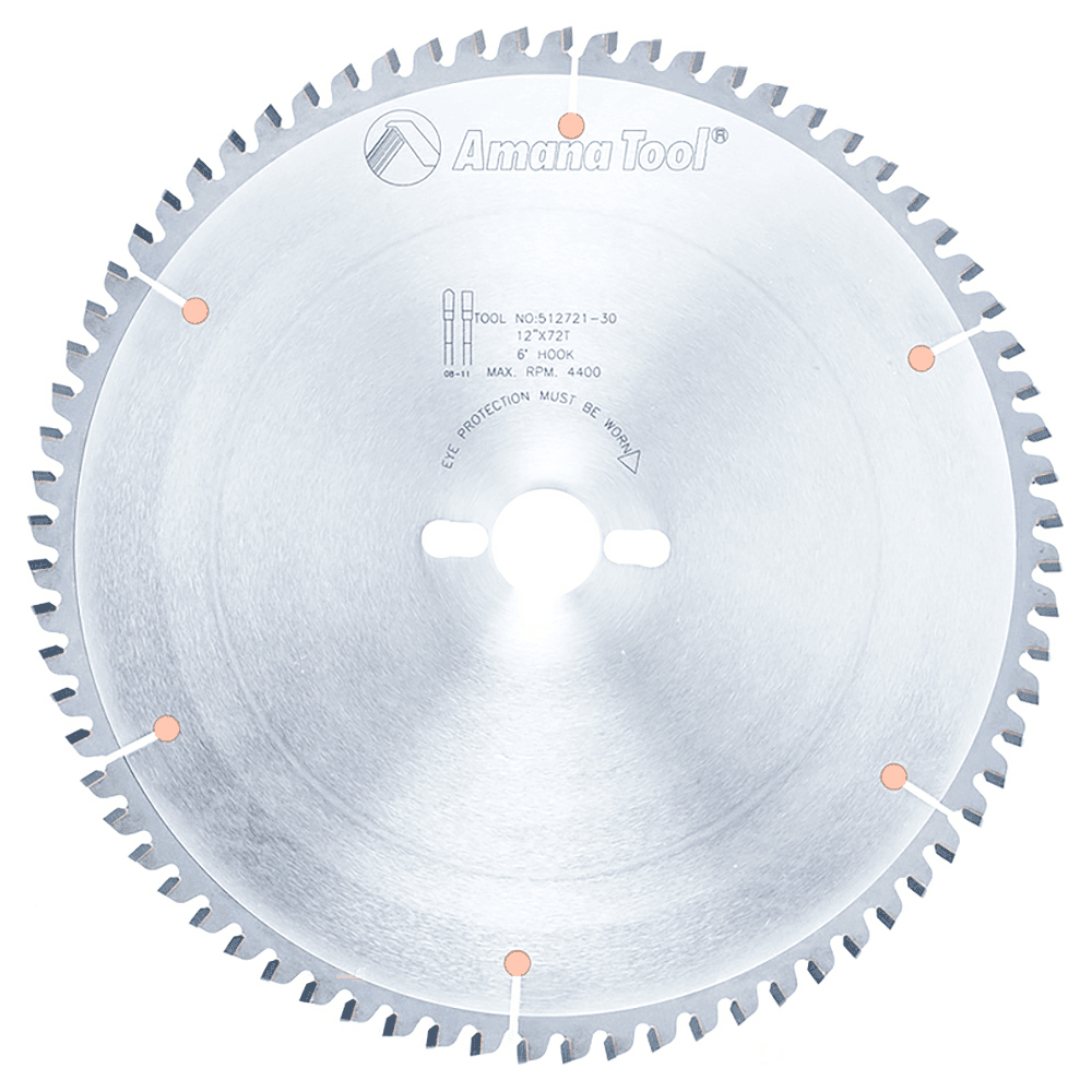 12" x 72 Teeth Aluminum/Non-Ferrous Metals Saw Blade, 30mm Bore - Main Image