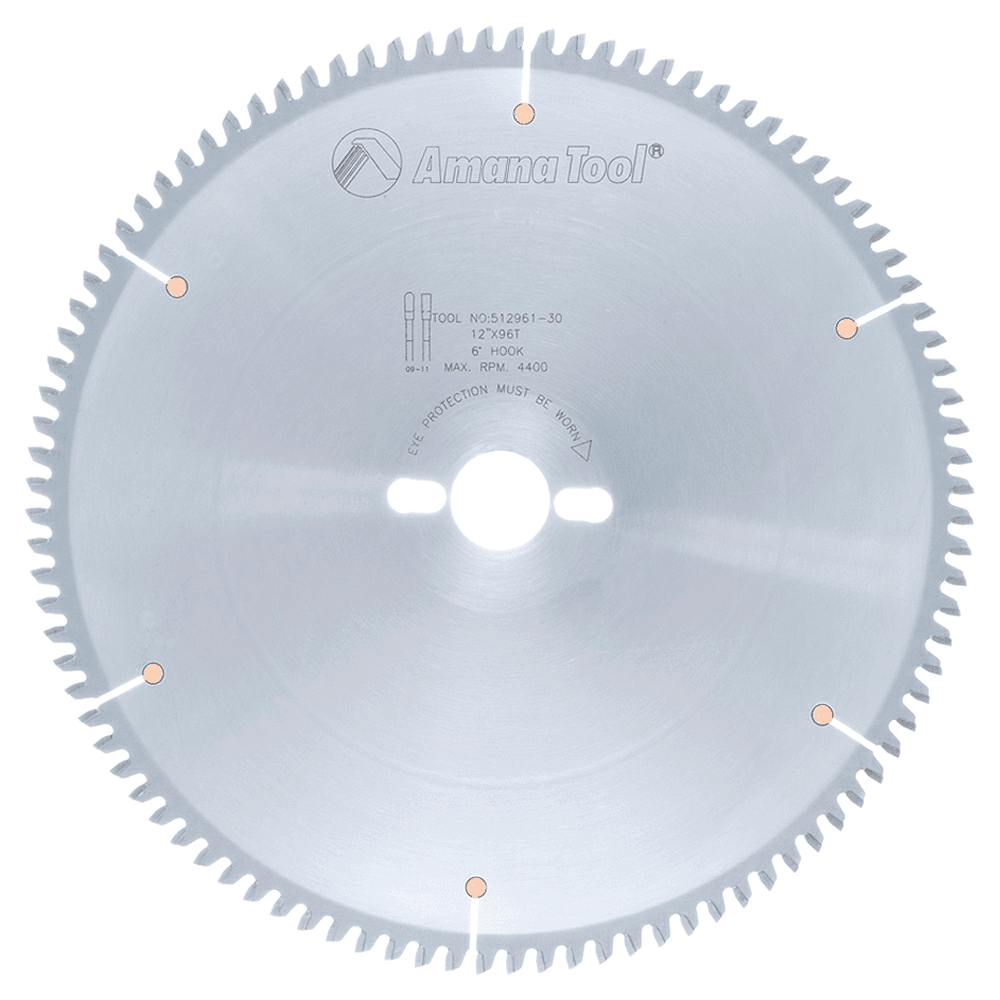 12" x 96 Teeth Aluminum/Non-Ferrous Metals Saw Blade, 30mm Bore - Main Image