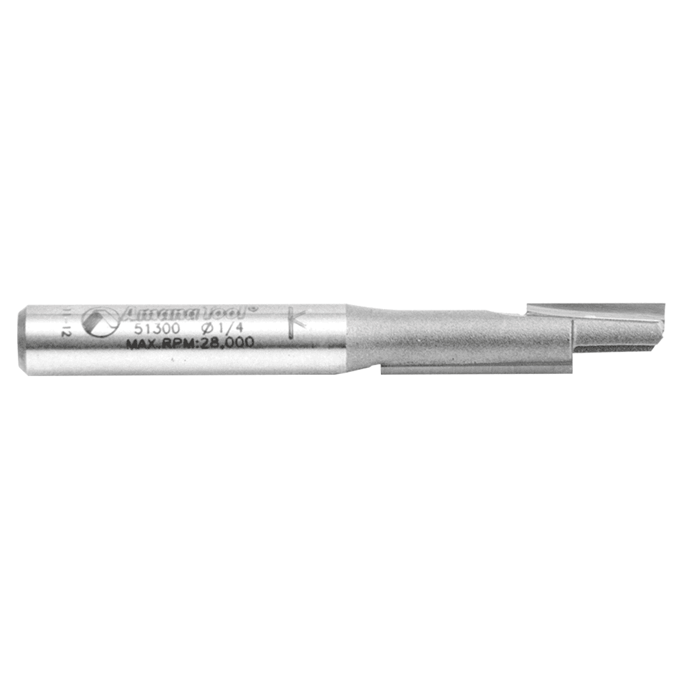 1/4" x 2-1/4" x 1" Stagger Tooth Plunge Router Bit, 1/4" Shank - Alt Image 1