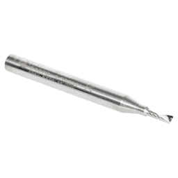 1.5mm x 30mm Up-Cut 'O' Aluminum Cutting CNC Spiral Router Bit, 1-Flute, 3mm Shank - Alt Image 1
