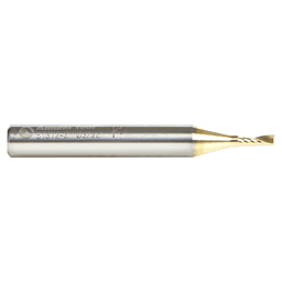 3/32" x 2" x 1/4" Up-Cut 'O' Aluminum Cutting CNC Spiral Router Bit, 1-Flute, 1/4" shank Alt 4 - Image