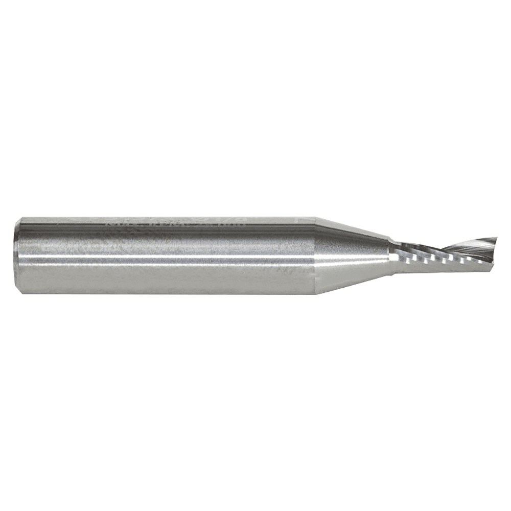 1/8" x 1-1/2" Up-Cut 'O' Aluminum Cutting CNC Spiral Router Bit, 1-Flute, 1/4" Shank - Alt Image 1