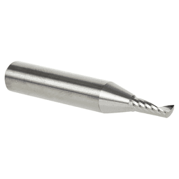 1/8" x 1-1/2" Up-Cut 'O' Aluminum Cutting CNC Spiral Router Bit, 1-Flute, 1/4" Shank - Alt Image 2