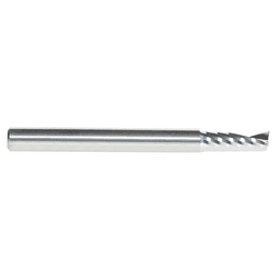 3/16" x 2" x 1/2" Up-Cut 'O' Aluminum Cutting CNC Spiral Router Bit, 1-Flute, 3/16" Shank - Alt Image 1