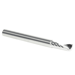 3/16" x 2" x 1/2" Up-Cut 'O' Aluminum Cutting CNC Spiral Router Bit, 1-Flute, 3/16" Shank - Alt Image 2