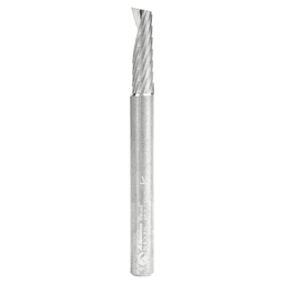 3/16" x 2" x 5/8" Up-Cut 'O' Aluminum Cutting CNC Spiral Router Bit, 1-Flute, 3/16" Shank - Main Image
