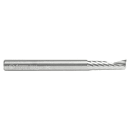 3/16" x 2" x 5/8" Up-Cut 'O' Aluminum Cutting CNC Spiral Router Bit, 1-Flute, 3/16" Shank - Alt Image 1