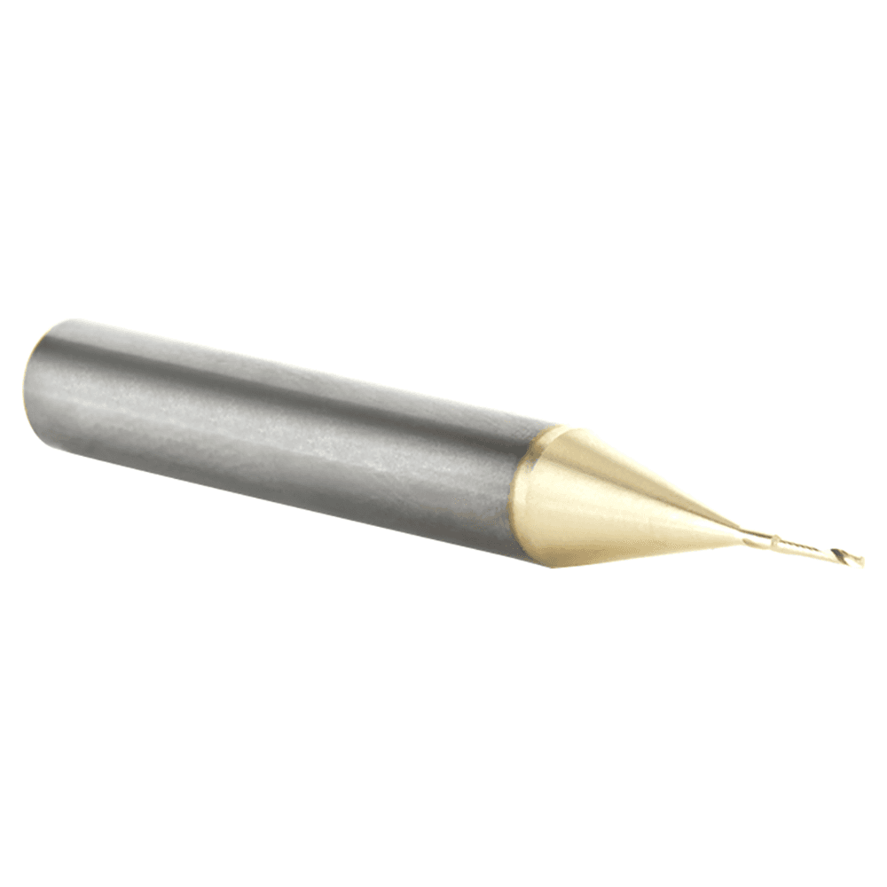 1/32" x 2" x 3/16" Up-Cut 'O' Aluminum Cutting CNC Spiral Router Bit, 1-Flute, 1/4" shank Alt 3 - Image