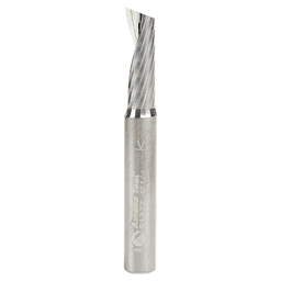 1/4" x 2" x 3/4" Up-Cut 'O' Aluminum Cutting CNC Spiral Router Bit, 1-Flute, 1/4" Shank - Main Image