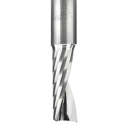 3/8" x 3" x 5/8" Up-Cut 'O' Aluminum Cutting CNC Spiral Router Bit, 1-Flute, 3/8" Shank - Alt Image 1