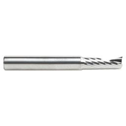 3/8" x 3" x 5/8" Up-Cut 'O' Aluminum Cutting CNC Spiral Router Bit, 1-Flute, 3/8" Shank - Alt Image 2