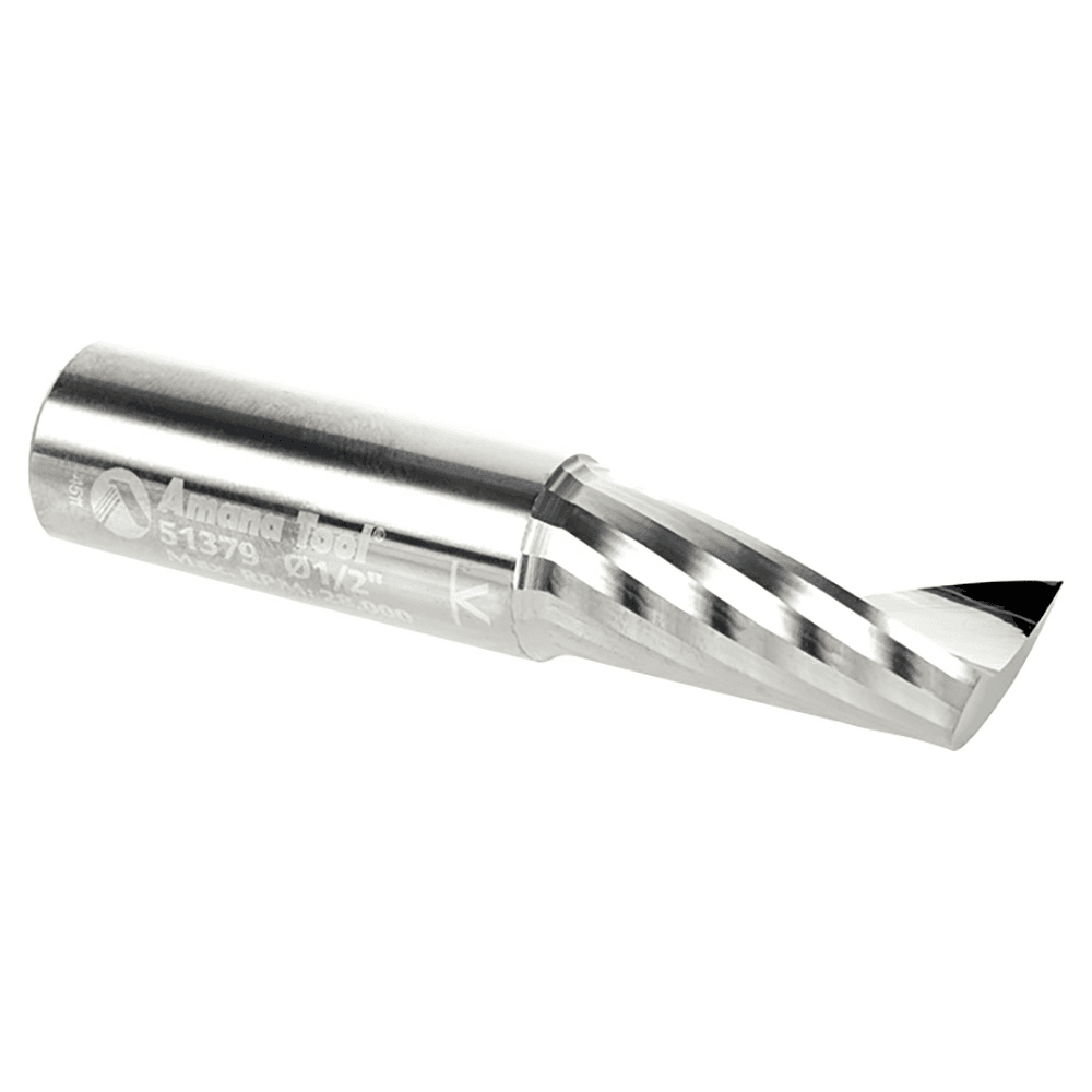 1/2" x 2-1/2" Up-Cut 'O' Aluminum Cutting CNC Spiral Router Bit, 1-Flute, 1/2" Shank - Alt Image 2