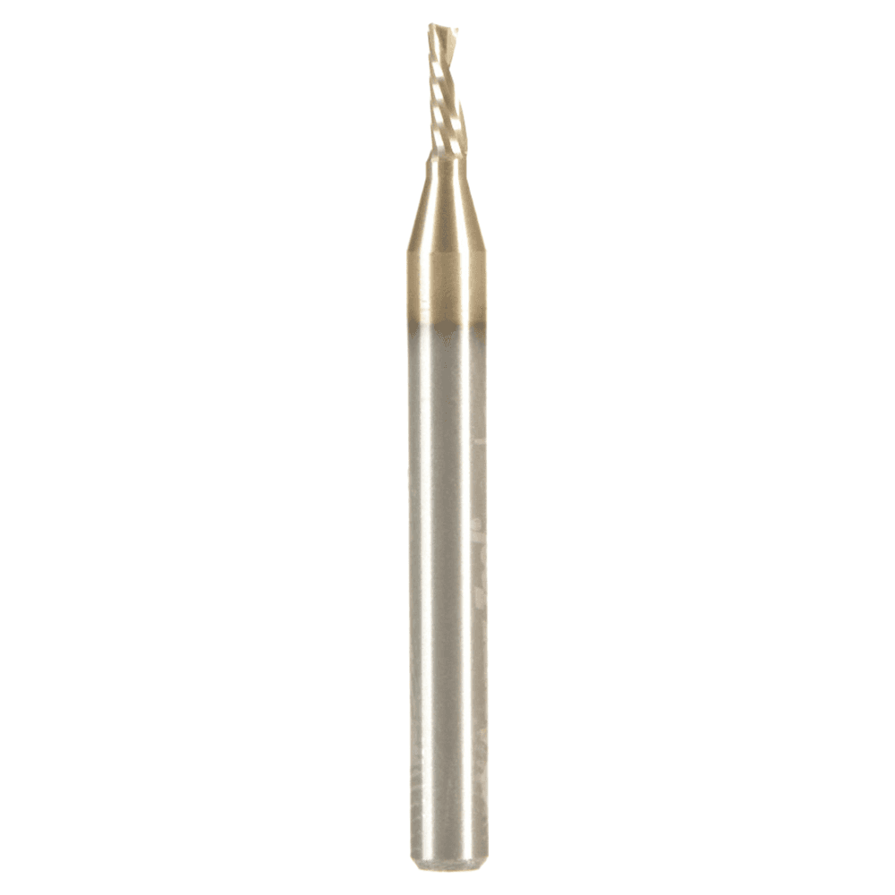 1.5mm x 30mm x 4mm Down-Cut 'O' Aluminum Cutting CNC Spiral Router Bit, 1-Flute, 3mm shank Alt 1 - Image
