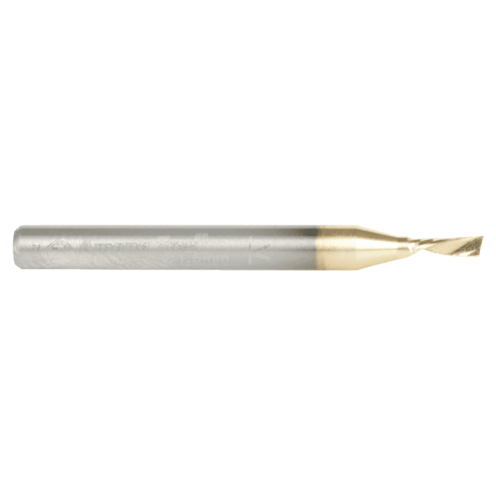 1.5mm x 30mm x 4mm Down-Cut 'O' Aluminum Cutting CNC Spiral Router Bit, 1-Flute, 3mm shank Alt 2 - Image