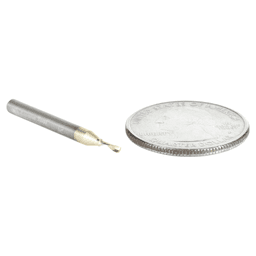 1.5mm x 30mm x 4mm Down-Cut 'O' Aluminum Cutting CNC Spiral Router Bit, 1-Flute, 3mm shank Alt 3 - Image