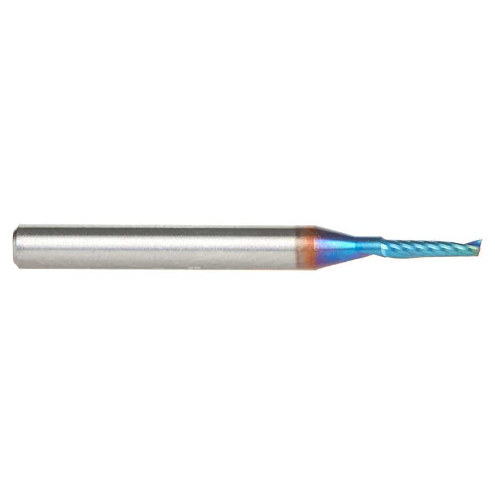 1.5mm x 6mm Spektra Extreme Tool Life Coated Up-Cut 'O' Plastic Cutting CNC Spiral Router Bit, 1-Flute, 3mm Shank Alt 2 - Image