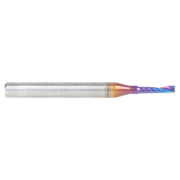 1.6mm x 6mm Spektra Extreme Tool Life Coated Up-Cut 'O' Plastic Cutting CNC Spiral Router Bit, 1-Flute, 3mm Shank Alt 2 - Image