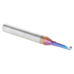 1.6mm x 6mm Spektra Extreme Tool Life Coated Up-Cut 'O' Plastic Cutting CNC Spiral Router Bit, 1-Flute, 3mm Shank Alt 3 - Image