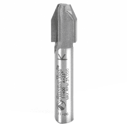 11/32" x 1-5/8" Combination Bevel/Flush Laminate Trim Bit, 2-Flute, 1/4" Shank - Main Image