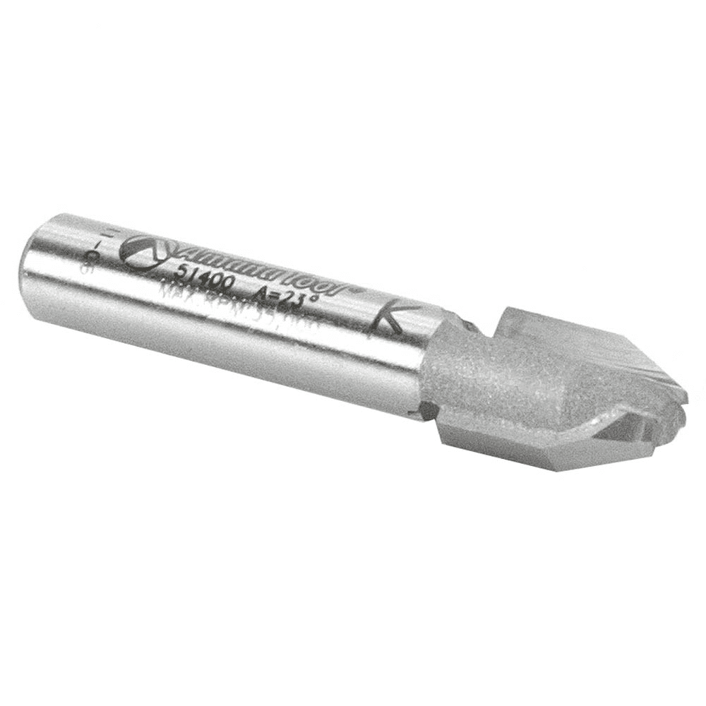 11/32" x 1-5/8" Combination Bevel/Flush Laminate Trim Bit, 2-Flute, 1/4" Shank - Alt Image 2