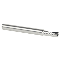 1/4" Dia x 5/8" Solid Carbide CNC Spiral 'O' Single Flute, Aluminum Cutting, 1/4" Shank, 2-1/2" Long Up-Cut Router Bit Alt 3 - Image