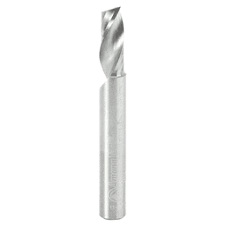1/4" x 2" x 5/8" Up-Cut 'O' Aluminum Cutting CNC Spiral Router Bit, 1-Flute, 1/4" Shank - Main Image